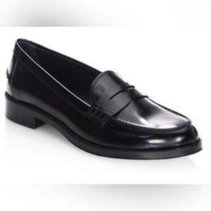 Tod’s Loafers in Leather Black Penny Loafer Women’s Size 5